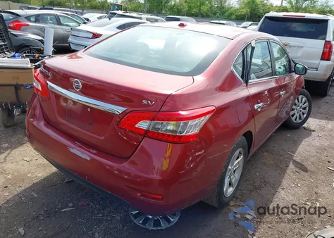 2015 Nissan Sentra Fe+ S/S/Sl/Sr/Sv z USA, uszkodzony, nr VIN 3N1AB7AP1FL663692